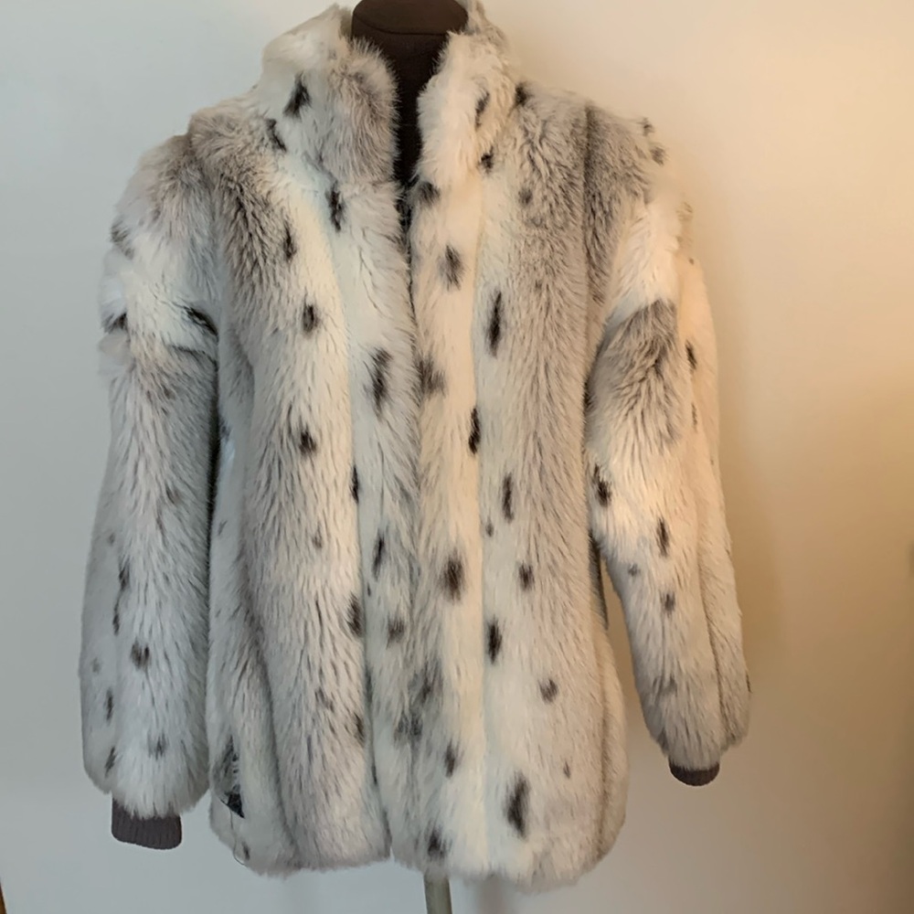Donnybrook Faux Grey/White Fur Coat